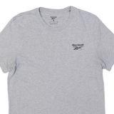 REEBOK Mens T-Shirt Grey S