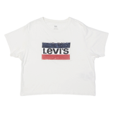 LEVI'S American Sequins Womens T-Shirt White XS