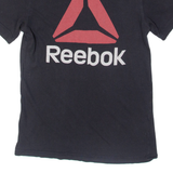 REEBOK Mens T-Shirt Black XS