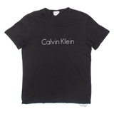 CALVIN KLEIN Mens T-Shirt Black S