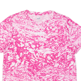 PUMA Crazy Patterned Womens Tie Dye T-Shirt Pink L