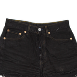 LEVI'S Womens Denim Shorts Black S W27