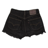 LEVI'S Womens Denim Shorts Black S W27