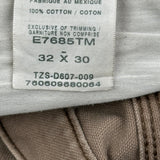 Unbranded Carpenter Trousers - 32W 30L Brown Cotton