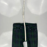 Levis Checked Jeans - 32W 30L Blue Cotton