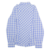 COLUMBIA Womens Shirt Blue Check Long Sleeve M