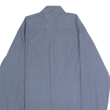TOMMY HILFIGER Stretch Mens Shirt Blue Spotted Long Sleeve XL