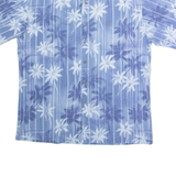 CAMPIA MODA Mens Hawaiian Shirt Blue 90s Floral L