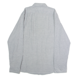 TIMBERLAND Slim Fit Mens Plain Shirt Grey Long Sleeve XL