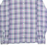 TOMMY HILFIGER Custom Fit Mens Shirt Purple Plaid Long Sleeve L