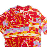 JAMS WORLD Mens Shirt Red Viscose 90s Crazy Pattern L