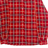 SOMMERMANN Womens Shirt Red Check Long Sleeve UK 14