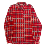 SOMMERMANN Womens Shirt Red Check Long Sleeve UK 14