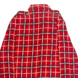 SOMMERMANN Womens Shirt Red Check Long Sleeve UK 14