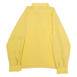 YVES DE VALERE Womens Plain Shirt Yellow 90s Long Sleeve UK 14