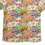 FSBN Graffiti Mens Shirt Orange Crazy Pattern L