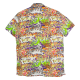 FSBN Graffiti Mens Shirt Orange Crazy Pattern L