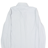 JOOP! Slim Fit Mens Shirt White Striped Long Sleeve M