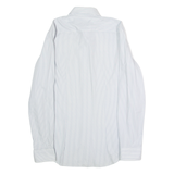 JOOP! Slim Fit Mens Shirt White Striped Long Sleeve M