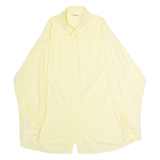 STURZENEGGER Womens Plain Shirt Yellow 80s Long Sleeve UK 20