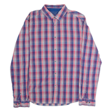 ESPRIT Slim Fit Mens Shirt Blue Check Long Sleeve XL