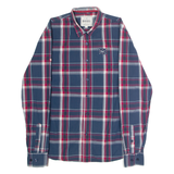 DIESEL Mens Shirt Blue Check Long Sleeve L