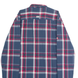 DIESEL Mens Shirt Blue Check Long Sleeve L