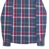 DIESEL Mens Shirt Blue Check Long Sleeve L