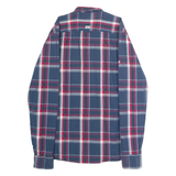 DIESEL Mens Shirt Blue Check Long Sleeve L