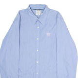 HILFIGER DENIM Mens Shirt Blue Striped Long Sleeve L
