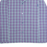 CALVIN KLEIN Womens Shirt Blue Check Long Sleeve M