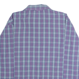 CALVIN KLEIN Womens Shirt Blue Check Long Sleeve M