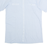 JOCKEY INTERNATIONAL Mens Plain Shirt Blue 80s M