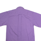 E.B. COMPANY Mens Plain Shirt Purple 90s S