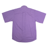 E.B. COMPANY Mens Plain Shirt Purple 90s S