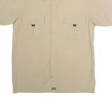 GEOFF ANDERSON Mens Plain Shirt Beige S