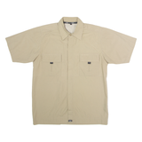 GEOFF ANDERSON Mens Plain Shirt Beige S