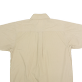 GEOFF ANDERSON Mens Plain Shirt Beige S