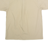 GEOFF ANDERSON Mens Plain Shirt Beige S