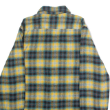 LEVI'S Relaxed Fit Mens Lumberjack Shirt Yellow Check Long Sleeve XXS