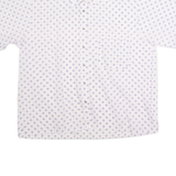 RENATE BARZINI Womens Shirt Purple 90s Polka Dot L