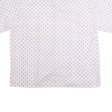 RENATE BARZINI Womens Shirt Purple 90s Polka Dot L
