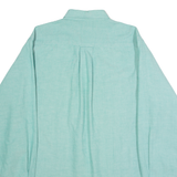 NAUTICA Mens Plain Shirt Green Long Sleeve L