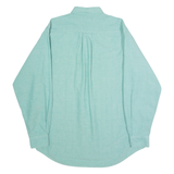 NAUTICA Mens Plain Shirt Green Long Sleeve L