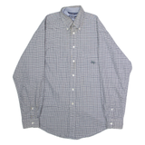 NAUTICA Mens Shirt Black Houndstooth Long Sleeve L