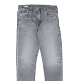 LEVI'S 512 BIG E Jeans Mens Grey Slim Tapered Stone Wash W33 L34