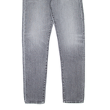 LEVI'S 512 BIG E Jeans Mens Grey Slim Tapered Stone Wash W33 L34