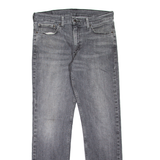 LEVI'S 511 Jeans Mens Grey Slim Straight Stone Wash W33 L32