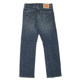 LEVI'S 514 Jeans Mens Blue Slim Straight Stone Wash W29 L30