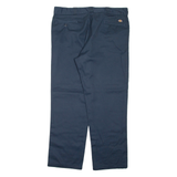 DICKIES Mens Trousers Blue Regular Straight W40 L30